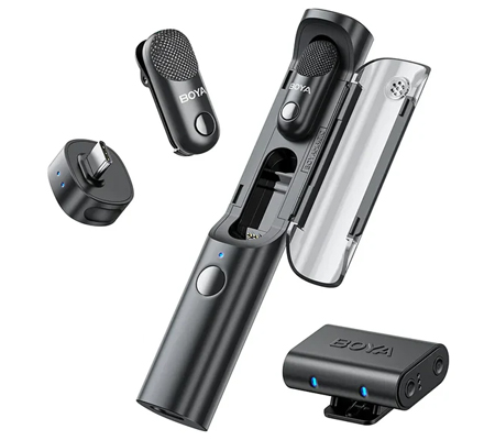 Boya Magic 1RX USB-C + 1RX 3.5mm TRS + 2TX AI-Powered Wireless Microphone