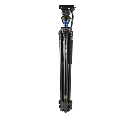 Benro S Pro A2573F Aluminium Single Tube Flip Lock 3 Section S4PRO Video Head