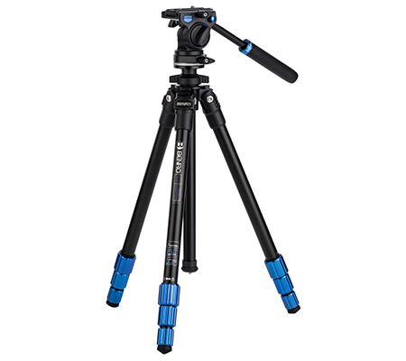 Benro Slim Video Kit Aluminium Tripod Fluid Pan Head TSL08AS2CSH