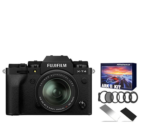 Fujifilm X-T4 Kit 18-55mm f/2.8-4 R LM OIS Landscape Package Black