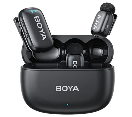 Boya Mini TX + TX + RX Wireless Microphone for Camera Black