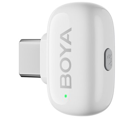 Boya Mini 1RX USB-C + 1RX Lightning Port + 2TX Wireless Microphone White