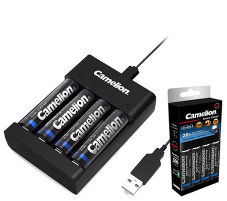 Camelion Pro Fast Charger + Battery AA 2500mAh BP4