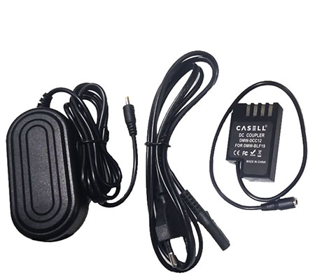 Casell Dummy Battery + Power Adapter for Panasonic Lumix DMW-BLF19