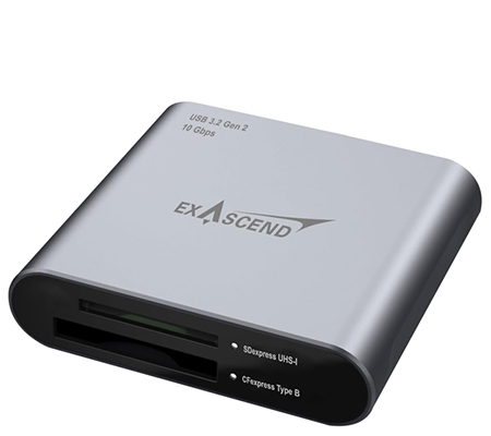 Exascend USB 3.2 CFexpress Type B & SD Card Dual-Slot Card Reader