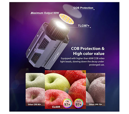 Colbor CL60R 65W RGB COB LED Studio Light