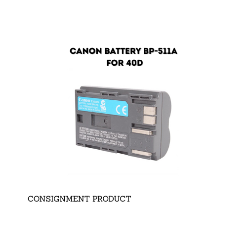 ::: USED ::: CANON BATTERY BP-511A FOR EOS 40D - CONSIGNMENT
