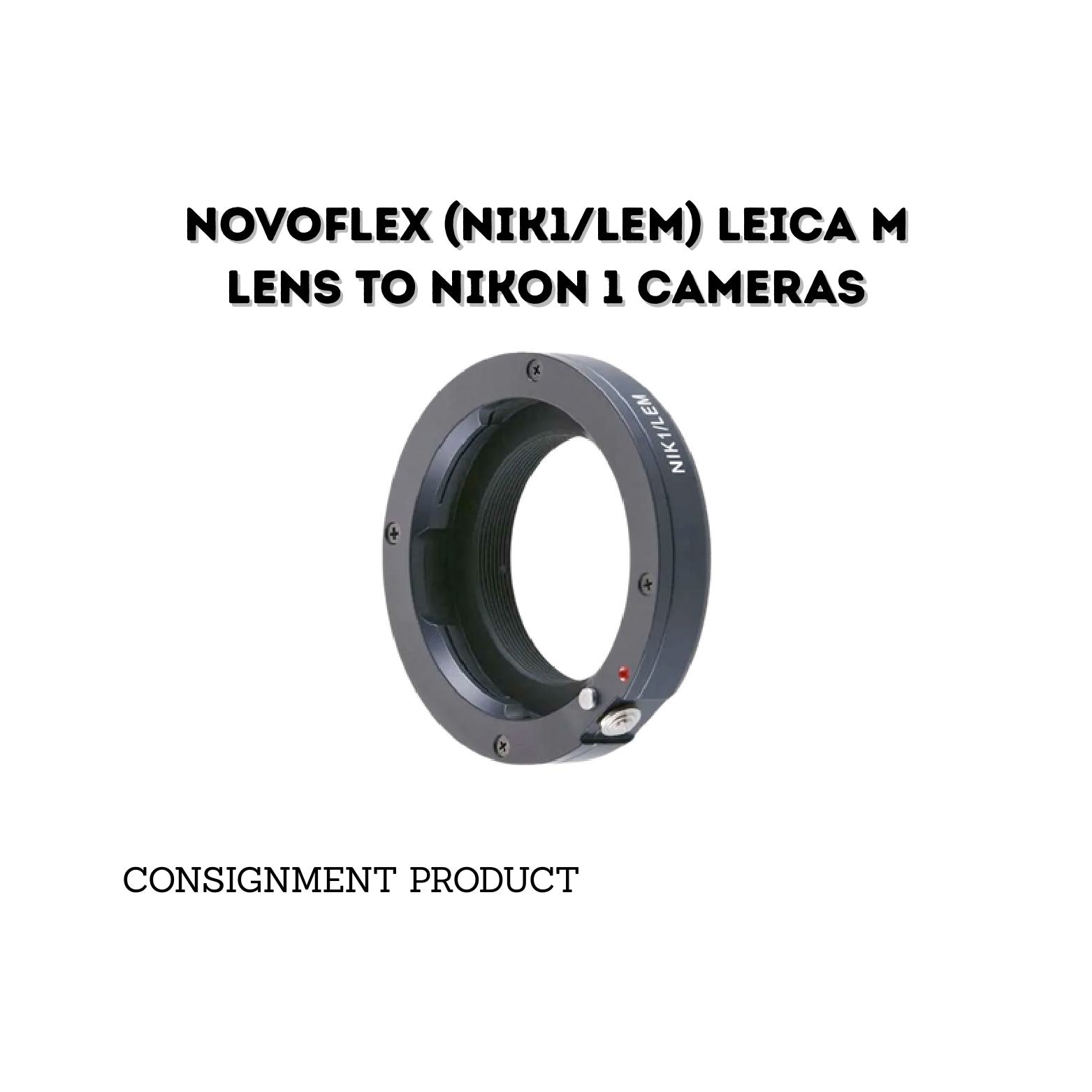 ::: USED ::: NOVOFLEX (NIK/LEM) LEICA M LENS TO NIKON 1 CAMERAS - CONSIGNMENT
