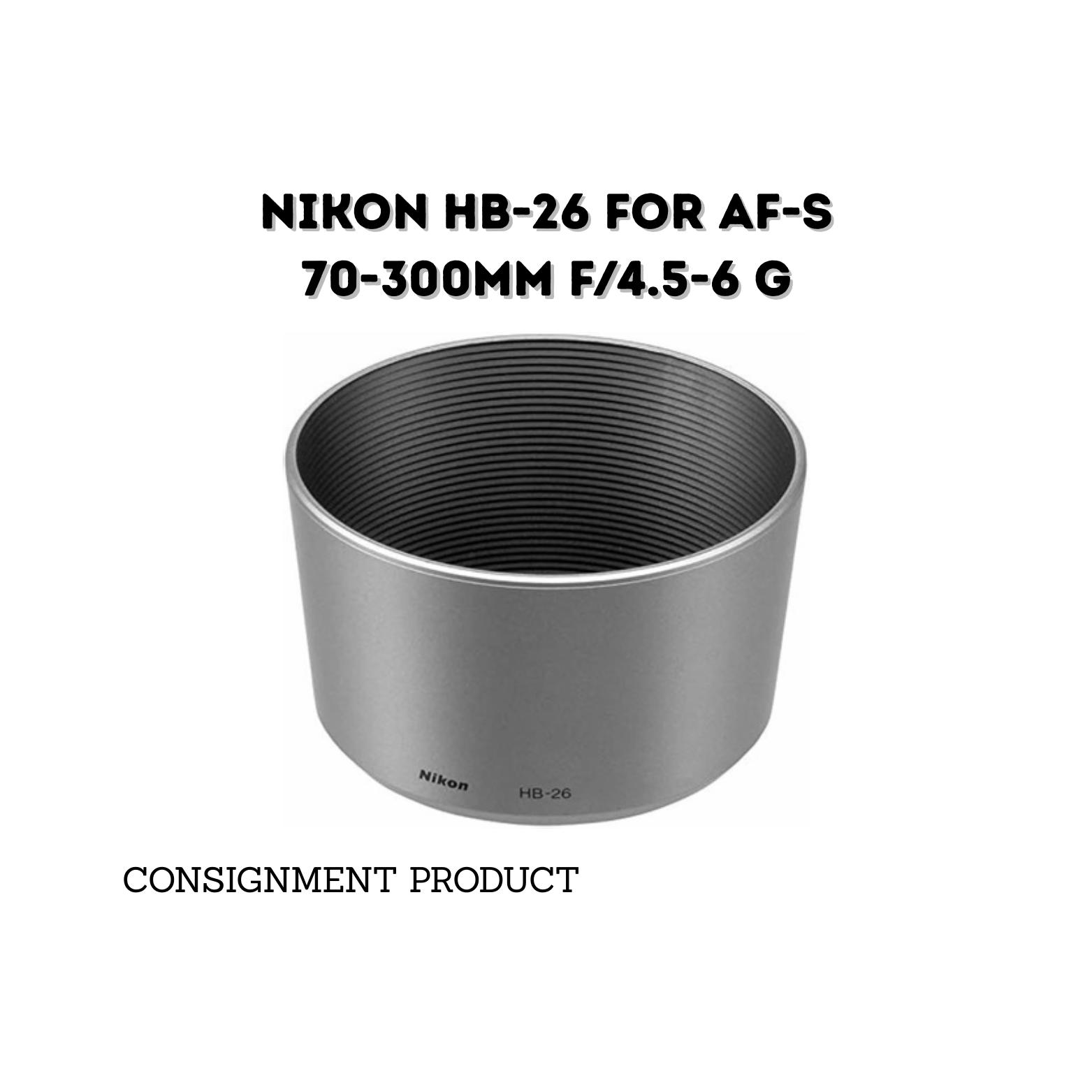 ::: USED ::: NIKON HB-26 LENSHOOD  SILVER FOR AF-S 70-300MM  - CONSIGNMENT