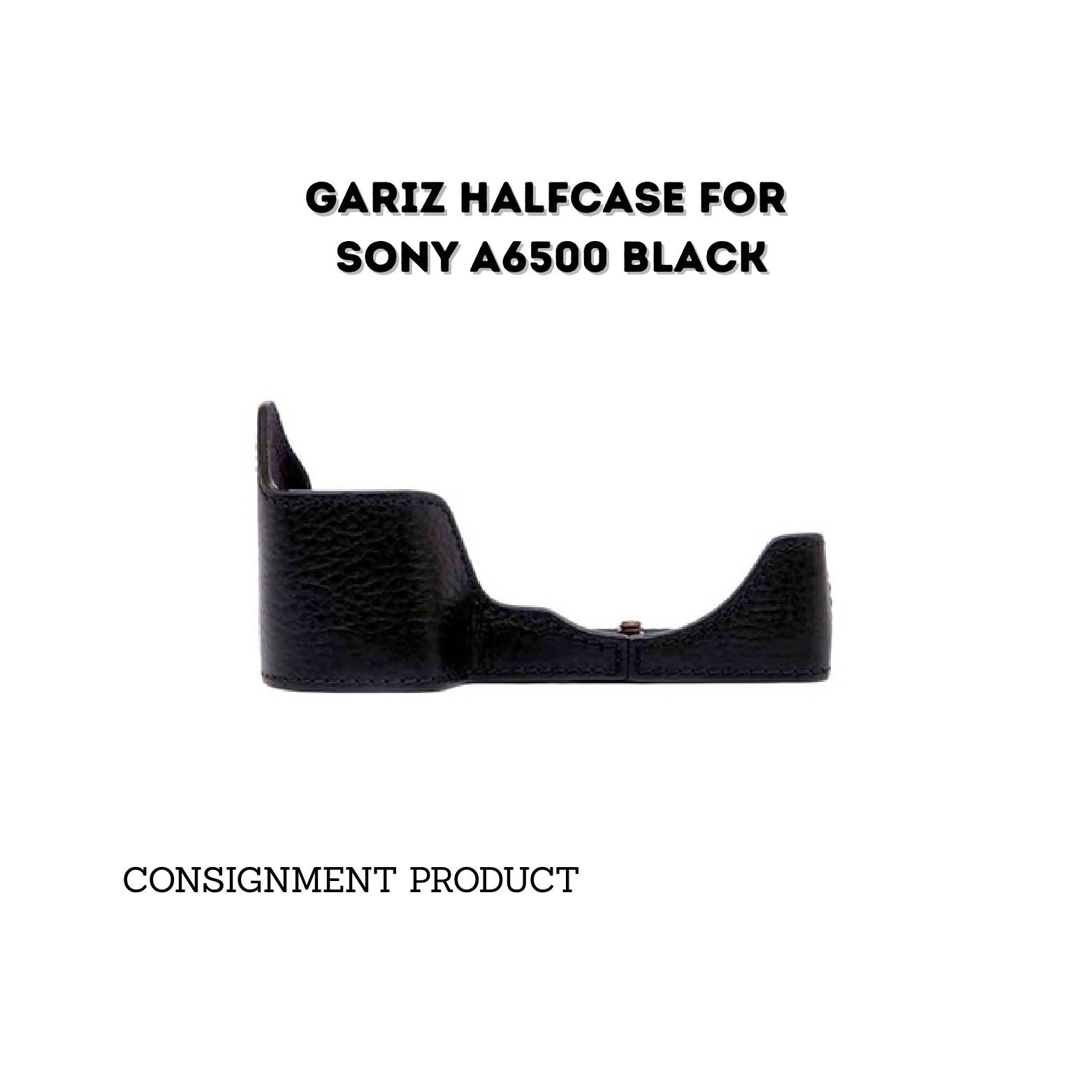 ::: USED ::: GARIZ HALFCASE FOR SONY A6500 BLACK - CONSIGNMENT