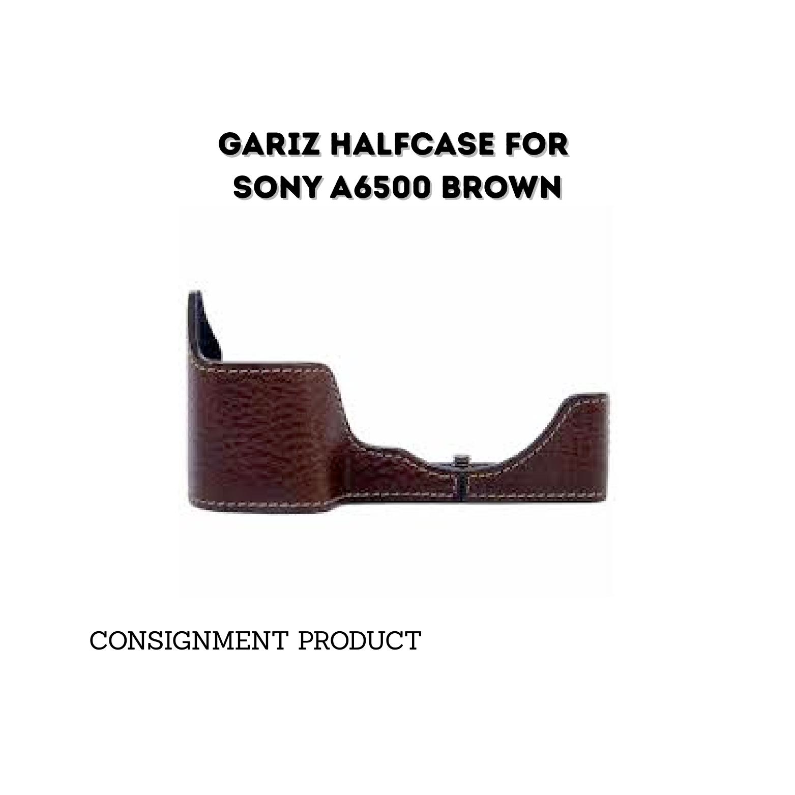 ::: USED :::GARIZ HALFCASE FOR SONY A6500 BROWN - CONSIGNMENT