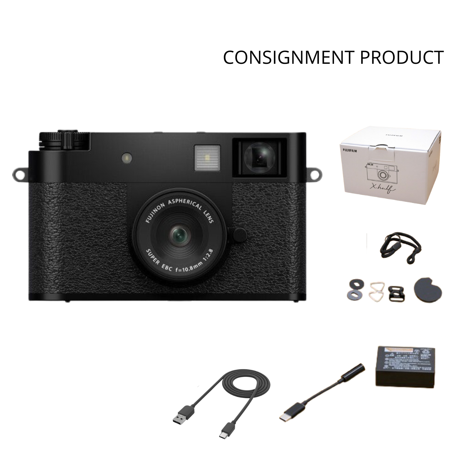 ::: USED ::: FUJIFILM X HALF BLACK (EXMINT-040) SC: ONLY 1 - CONSIGNMENT