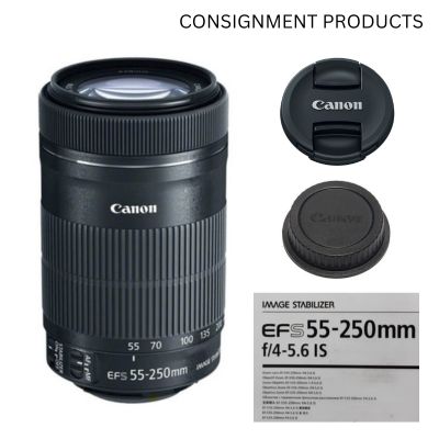 :::USED::: CANON EF-S 55-250mm F/4-5.6 IS (EXMINT- 448) - CONSIGNMENT