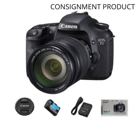 ::: USED ::: CANON 7D KIT 18-135MM (EXCELLENT-241/680) - CONSIGNMENT