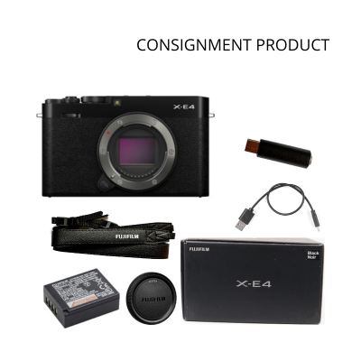 ::: USED ::: FUJIFILM X-E4 BODY BLACK (VERY GOOD TO EXCELLENT - 831) SC: 1.781 - CONSIGNMENT