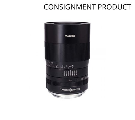 ::: USED ::: 7ARTISAN FOR CANON EF-M 60MM F/2.8 (MINT-211) - CONSIGNMENT