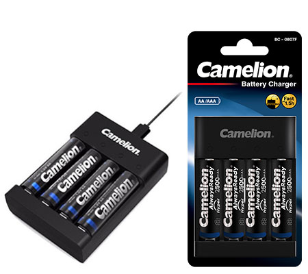 Camelion Pro Fast Charger + Battery AA 2500mAh BP4