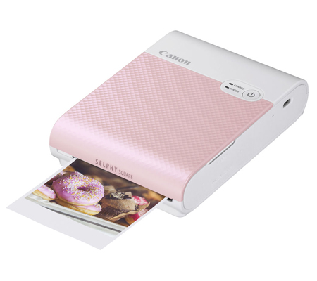 Canon Selphy Square QX10 Compact Photo Printer Pink