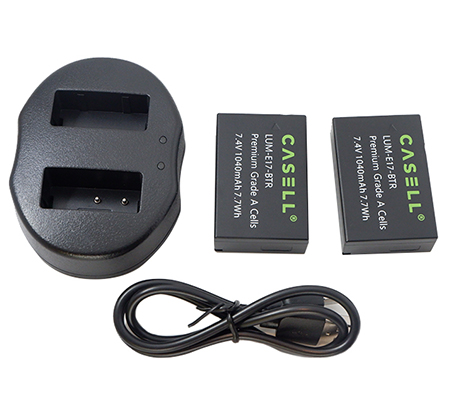casell battery lp e17 dual charger