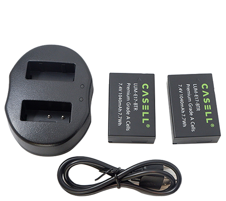Casell Battery LP-E17 + Dual Charger for Canon EOS R10/ M6 II/ M6/ M5/ M3/ 200D/ 77D