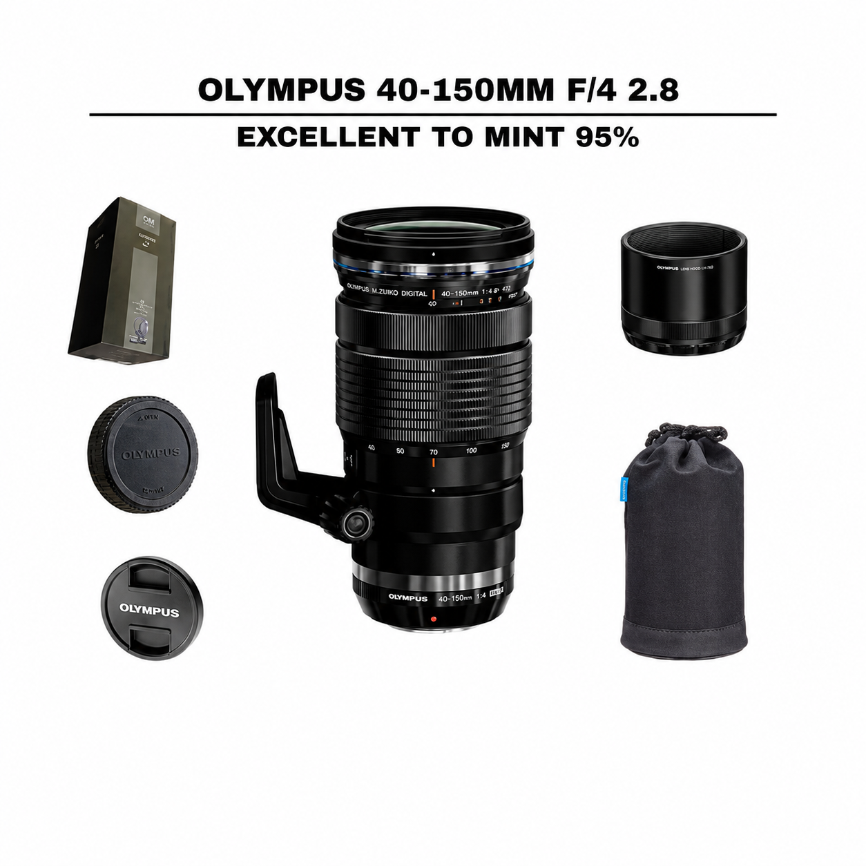 ::: USED ::: OLYMPUS 40-150MM F/4 2.8 (EXMINT) - CONSIGNMENT