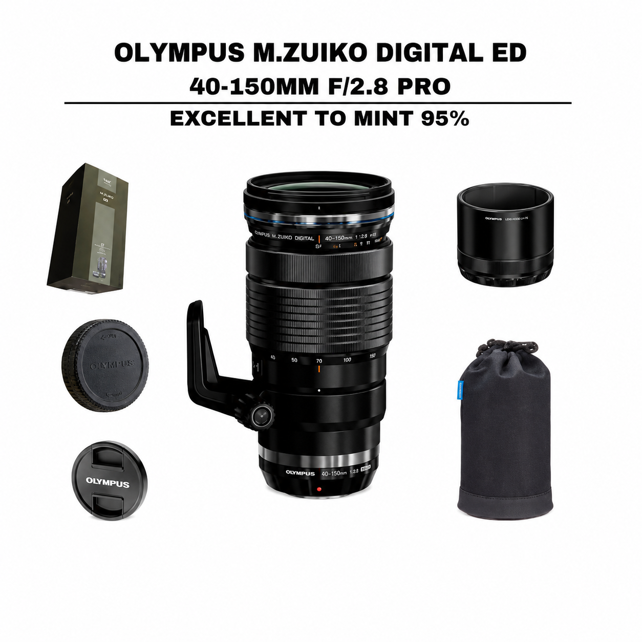 ::: USED ::: OLYMPUS M.ZUIKO DIGITAL ED 40-150MM F/2.8 PRO (EXMINT - 361) - CONSIGNMENT