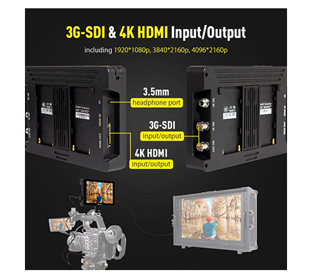 Desview R7SII 7Inch On Camera Touch Monitor with 4K HDMI 3G-SDI