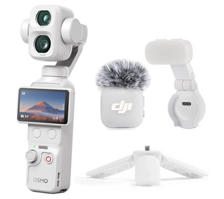 DJI Osmo Pocket 4P Vlog Combo Pearl White
