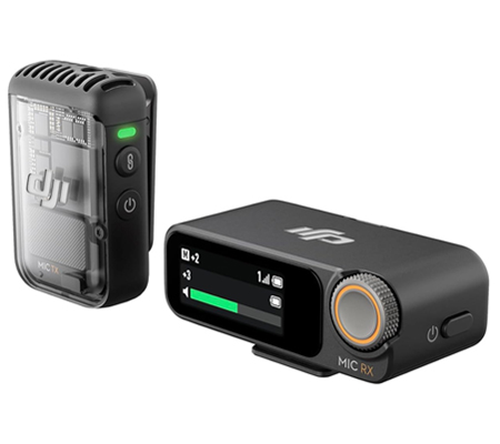 DJI Mic 2 TX + RX Wireless Microphone System for Camera & Smartphone