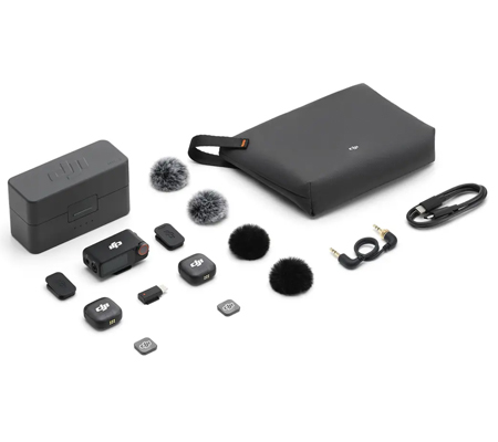 DJI Mic 3 TX + TX + RX Wireless Microphone System for Camera & Smartphone