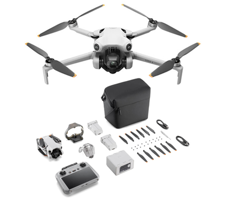 DJI Mini 4 Pro Fly More Combo Plus Drone with RC 2 Remote Controller