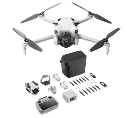 DJI Mini 4 Pro Fly More Combo Drone with RC 2 Remote Controller