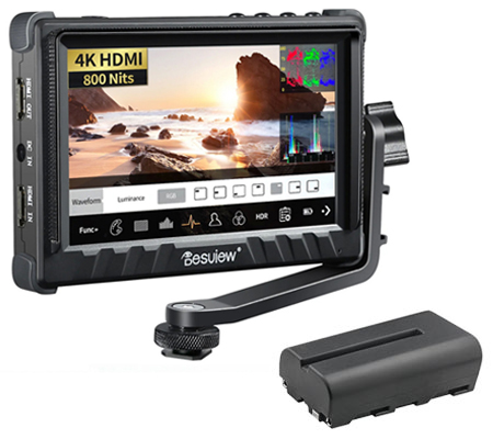 Desview P5II 5.5 Inch Touchscreen 4K Field Monitor Camera with Battery