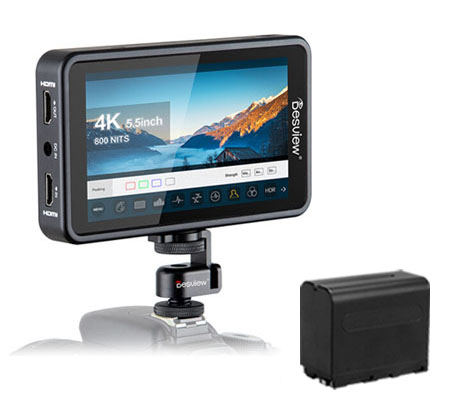 Desview R5II with Battery 5.5 inch Touchscreen On-Camera Field Monitor
