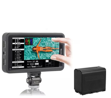 Desview R5 with Battery Field Monitor 5.5Inch 4K Touch Screen On-Camera
