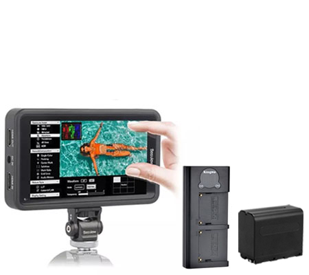 Desview R5 with Battery + Charger Field Monitor 5.5Inch 4K Touch Screen On-Camera