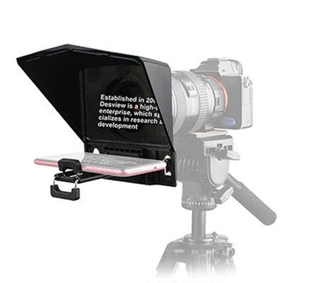 Desview T2 Broadcast Teleprompter for Camera Interview