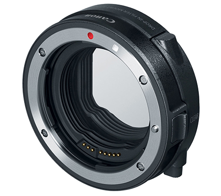 Canon Drop-in Filter Mount Adapter EF-EOS R with Circular Polarizer Filter