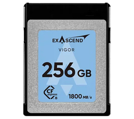 Exascend CFExpress Type B 256GB Vigor (Read 1800MB/s and Write 1700MB/s)