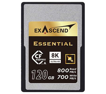 Exascend CFExpress Type A 120GB Essential (Read 800MB/s and Write 700MB/s)