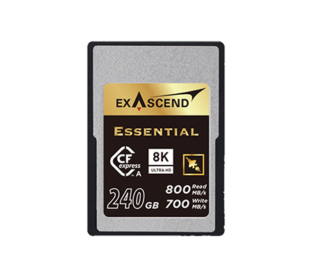 Exascend CFExpress Type A 240GB Essential (Read 800MB/s and Write 700MB/s)