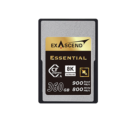 Exascend CFExpress Type A 360GB Essential (Read 900MB/s and Write 800MB/s)