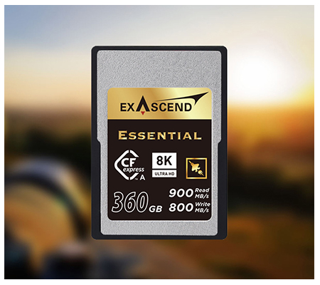 Exascend CFExpress Type A 360GB Essential (Read 900MB/s and Write 800MB/s)