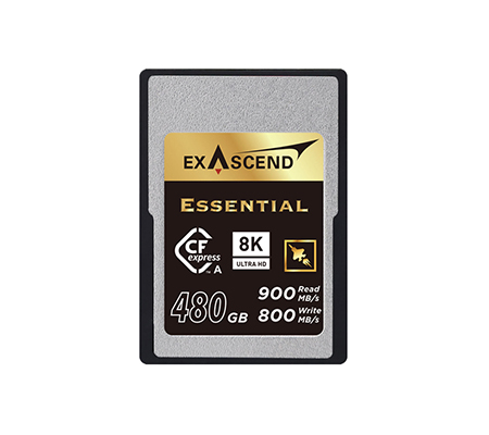 Exascend CFExpress Type A 480GB Essential (Read 900MB/s and Write 800MB/s)