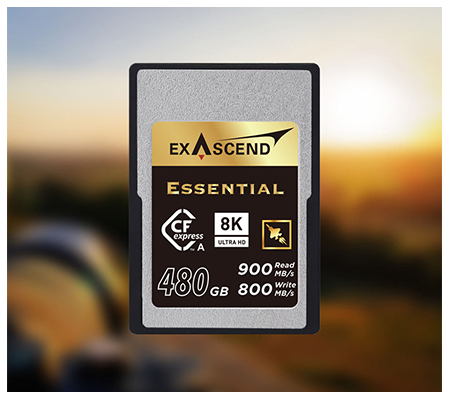 Exascend CFExpress Type A 480GB Essential (Read 900MB/s and Write 800MB/s)