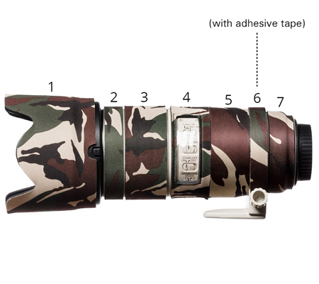 Easy Cover Lens Oak For Canon EF 70-200mm f/2.8 IS II & III Green Camouflage