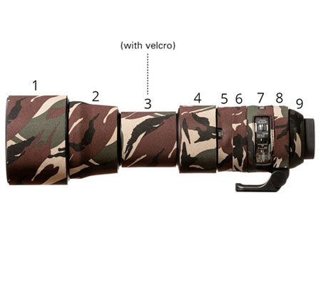 Easy Cover Lens Oak For Sigma 150-600mm f/5-6.3 DG OS HSM Contemporary Green Camouflage