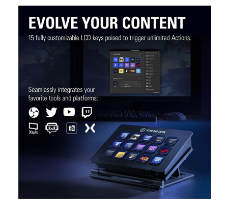Elgato Stream Deck 15 LCD Keys Live Controller