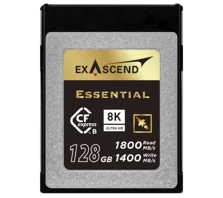 Exascend CFexpress Type B 128GB Essential (Read 1800MB/s and Write 1400MB/s)