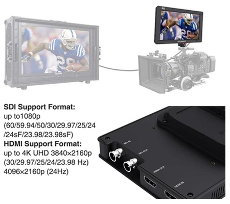 FeelWorld Master Series MA7S 7Inch On-Camera Field Monitor 4K 3G-SDI HDMI